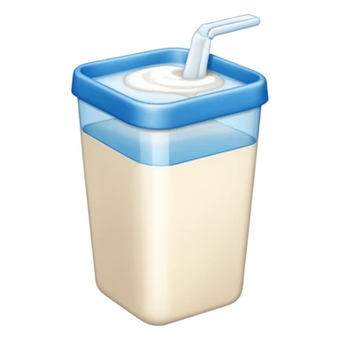 brique de lait bleu  sticker