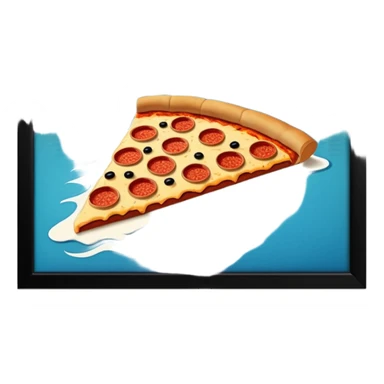 Chicago Riverwalk pizza  sticker