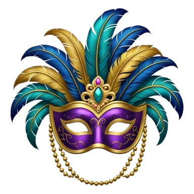 Venetian Carnival Mask sticker