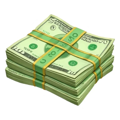 a second hand item to be sold, cash notes, transactions,  sticker