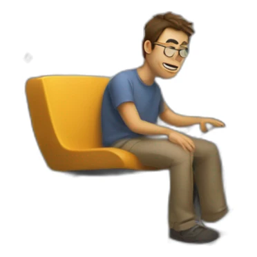 programmer in a messy garage sticker