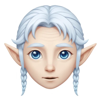 albino ice elf sticker