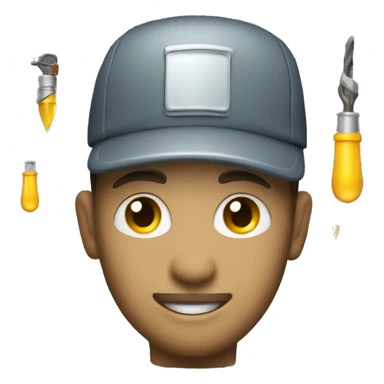 an auto electrician with dew hat sticker