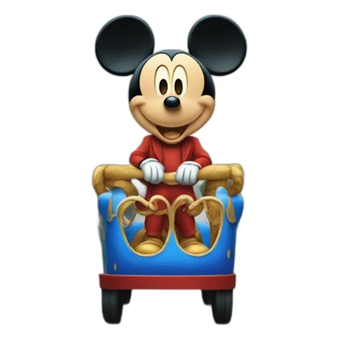 Mickey parade geante sticker