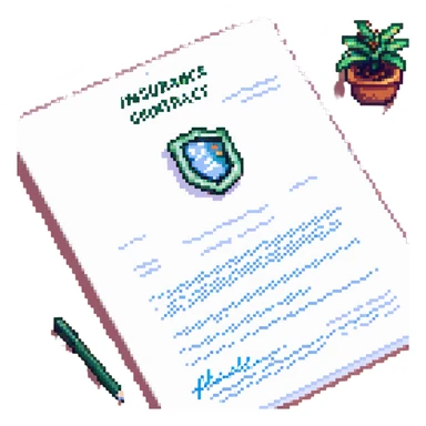 life insurance contract with a signature sticker