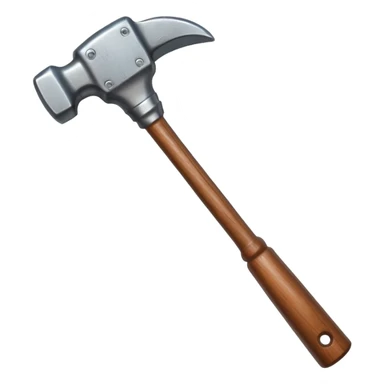 Hammer with wooden handle
 sticker