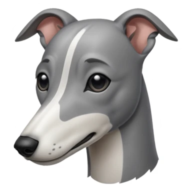 Greyhound front facing sticker