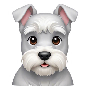 white miniature schnauzer  sticker