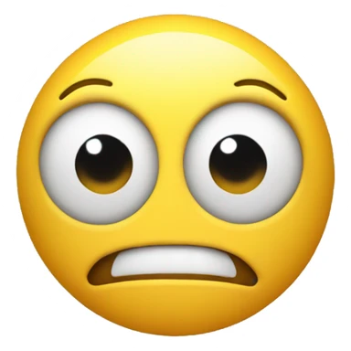 Smiley with eyes rolling sticker