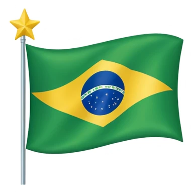 Brazil flag sticker