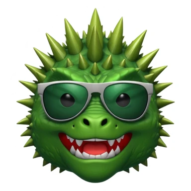 Godzilla wearing sunglasses sticker