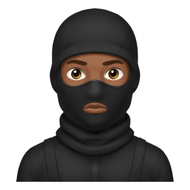 Peux tu me faire un gangster cagouler 🙏🏽  sticker