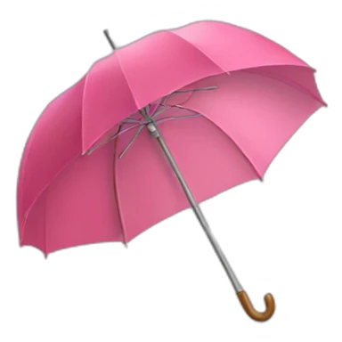 chat avec parapluie rose sticker