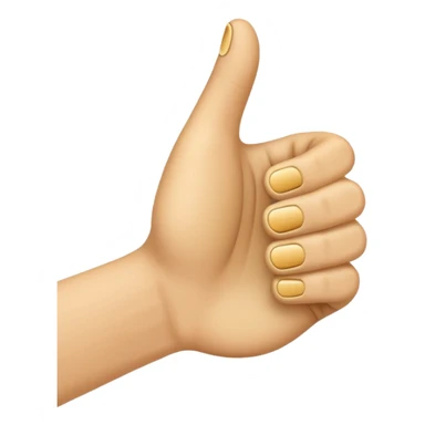 thumbs up emoij extra long thumb sticker