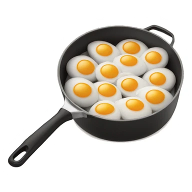 pan with eggs sticker