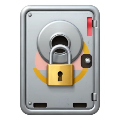 Keycard lock on a Door sticker