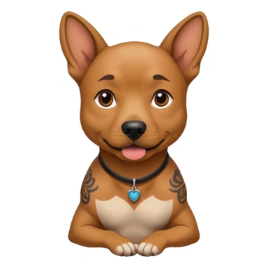 Dog wit tattoos sticker