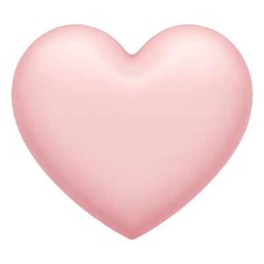 a light pink pastel heart sticker