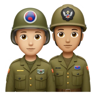 United states + South korea sticker