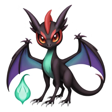 Meloetta-Darkrai-Noivern-Pokémon-Fakémon-creature sticker