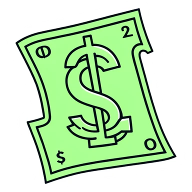 dollar symbol sticker