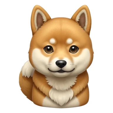 shiba inu dog black and tan  sticker