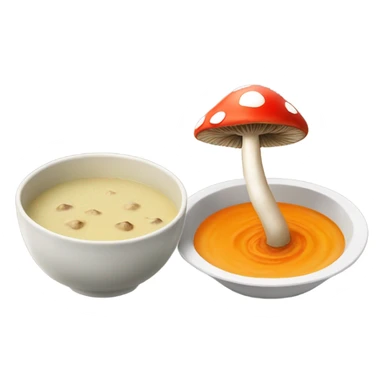 Mushroom with a Boul of soup sticker