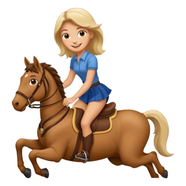 Girl riding a man sticker