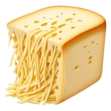 shredded white cheese sticker