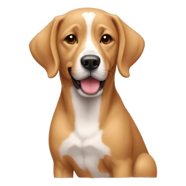 Un chien rose sticker