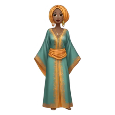 caftan marocain sticker