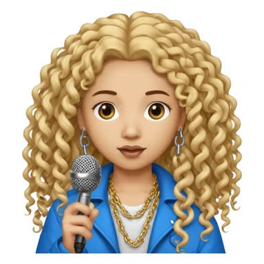 ice spice with microphone sticker