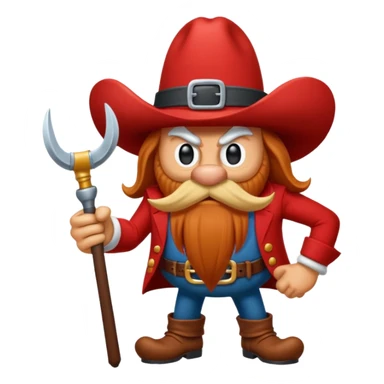 yosemite sam character cartoon sticker