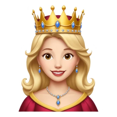beauty and the beast queen in crown sticker