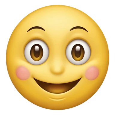 smiley face with exaggerated chest, comical and silly, cartoon emoji style, no explicit content sticker