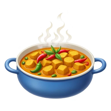Hot spicy vegan curry dish sticker