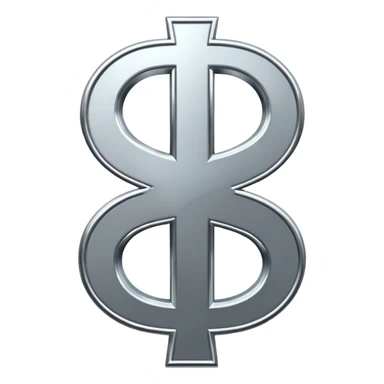 $ dollar metal symbol sticker