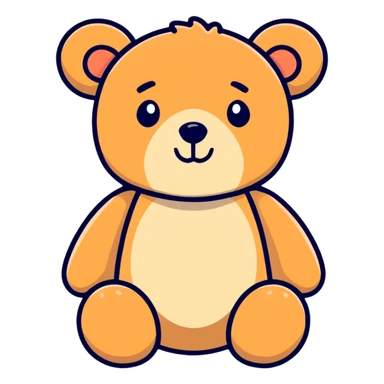 Teddy bear love sticker