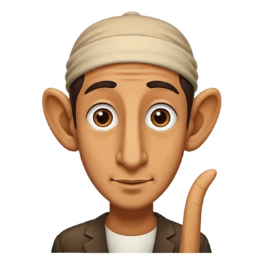 Jewish with super long nose sticker