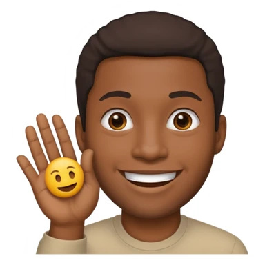 Black dude doing a 🫡 emoji  sticker