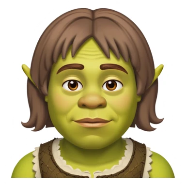 Shrek in his hot gurl era  sticker