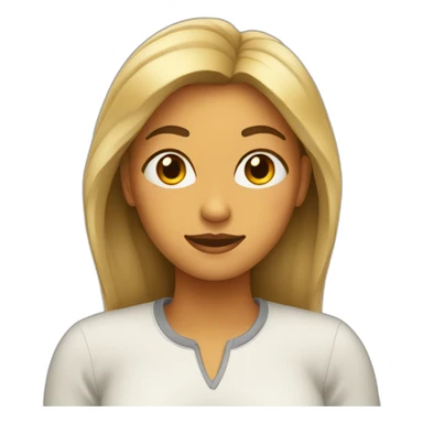 Femme qui boude sticker