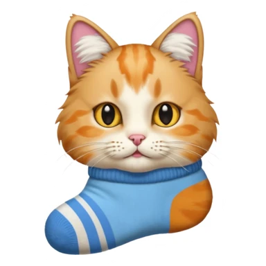 Cat with socks sticker