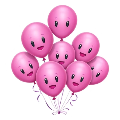 pink Balloon animals  sticker