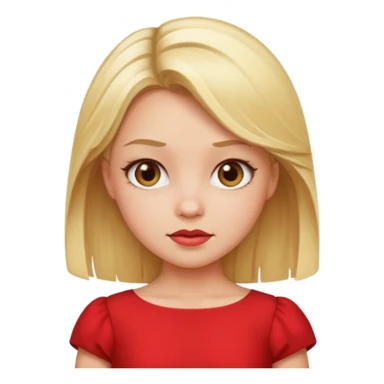 blond girl doing okay sassy sticker