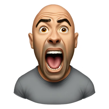 joe rogan screaming sticker