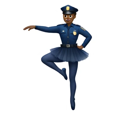Ballet cop sticker