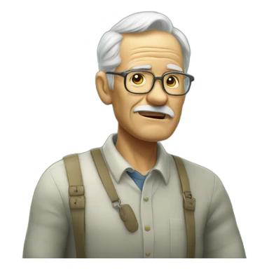 Get off my lawn old man sticker