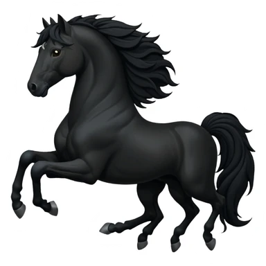 black flying horse Let him look up sticker