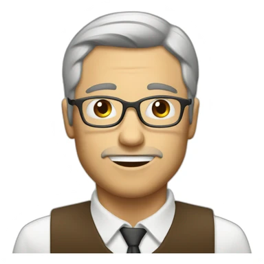 withe men with glass of coffee sticker